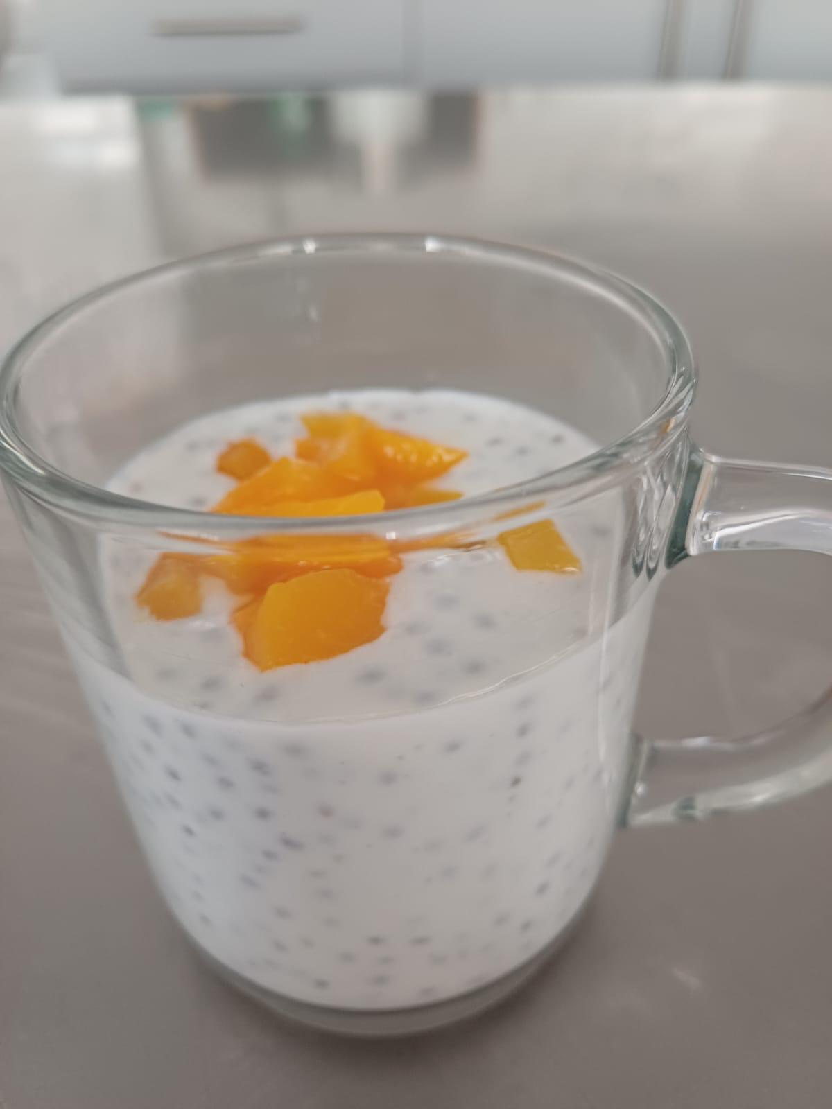 Zdjęcie deseru chia z mango